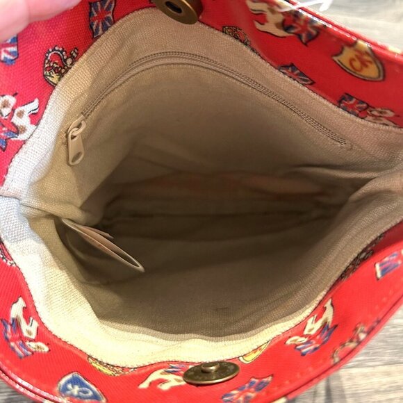 Cath Kidston Red UK Royal Stanley Scottie Dog Jubilee Crossbody Messenger Bag - Picture 8 of 13